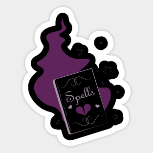 Gothic book of Spells Sticker